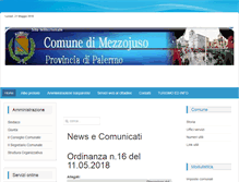 Tablet Screenshot of comune.mezzojuso.pa.it